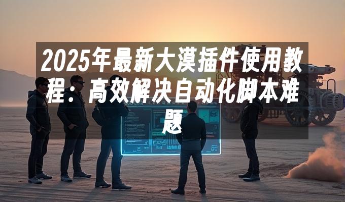 苹果cms模板2025年最新大漠插件使用教程：高效解决自动化脚本难题苹果cms